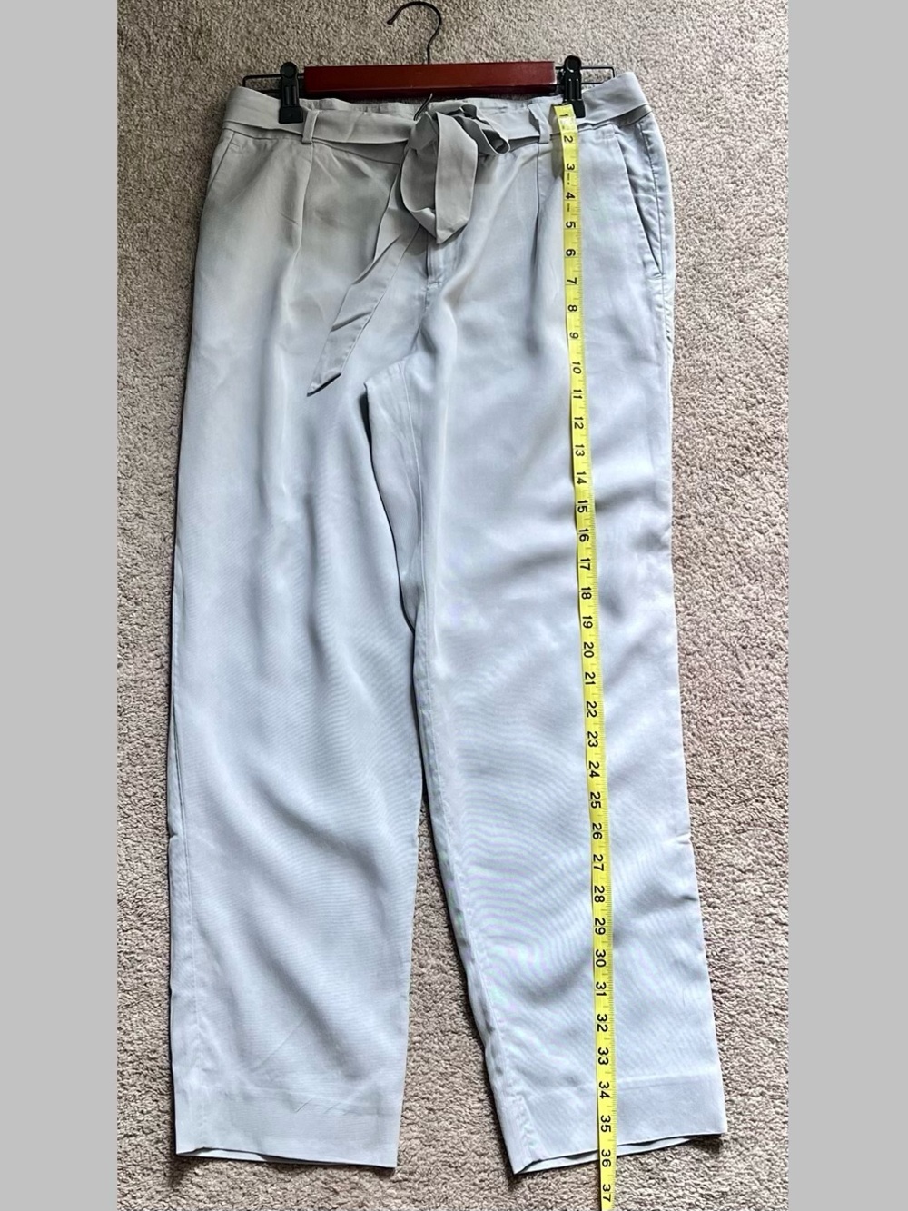 Banana Republic Light Gray Tie-Belt Chinos - Picture 5 of 6
